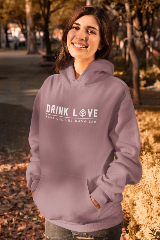 Drink Love Hoodie – Mauve Edition | Kava Culture Kava Bar